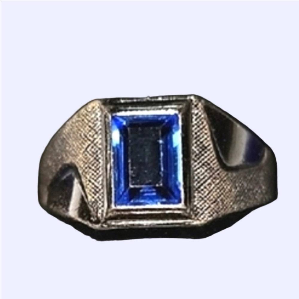 Sterling Silver Ring w/ Blue TOPAZ- CHRISTMAS Gift?